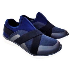 zapatilla deportiva mujer elasticos azul