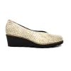 Zapato salon cuña d'chicas beige coco