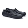Mocasin hombre marca Martinelli modelo pacific piel color azul marino.