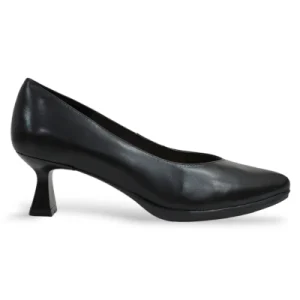 Zapato mujer salon tacon bajo desiree piel color negro modelo maia10.