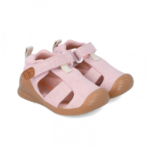 Biomecanics sandalia lona color rosa modelo 242189.