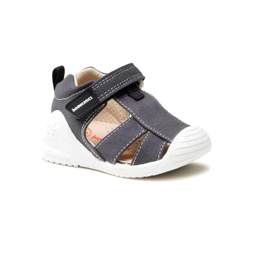 Biomecanics sandalia tejido lona azul modelo 232191.