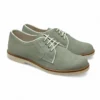 Zapato comunion niño ante verde agua
