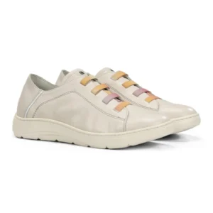 Zapatilla deportiva mujer Fluchos beige modelo D9499.