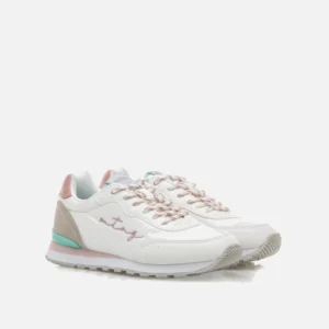 Zapatilla Deportiva mujer marca mustang color blanco modelo 60439.