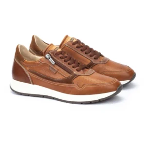 Zapato Deportivo hombre marca Pikolinos modelo Getafe en piel color cuero M2B 6263C1.