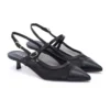 Zapato Salon destalonado mujer Marca Martinelli modelo Gaeta rejilla plumeti color negro.