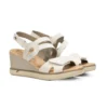 Sandalia mujer marca Fluchos en piel color beige modelo F2169.