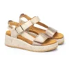 Sandalia mujer marca Pikolinos modelo Alzira color marfil W9D 1527C1.
