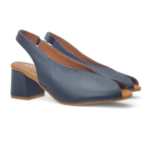 Zapato mujer comodo destalonado D'chicas azul modelo 5415.