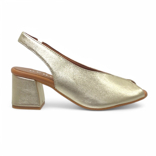Zapato mujer destalonado D'chicas dorado - Imagen 2