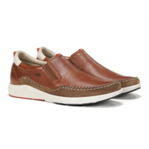 Zapato nautico hombre marca Fluchos modelo F1985 color cuero.