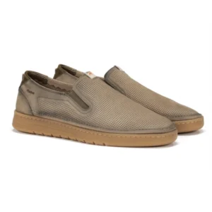 Zapato hombre barefoot marca Fluchos color taupe modelo F1946.