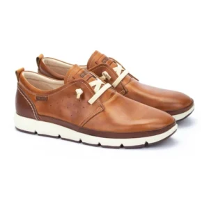 Zapato hombre marca Pikolinos modelo Fuencarral en piel color cuero M4A 4266C1.