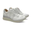 Zapatilla deportiva mujer marca pitillos modelo 10431 piel color blanco.
