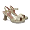 Sandalia mujer marca pitillos modelo 10540 piel color dorado.