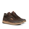 Par de botines de piel Fluchos F2280 Marrón con cordones estilo casual/urbano.
