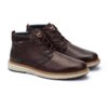 Par de botines Pikolinos Bilbao M8D-8050C1 Olmo de piel marrón oscuro con suela Light