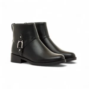 Par de botines de mujer Mariamare 63611 negros con hebilla.