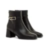 Par de botines de tacón Mariamare 63624 negros. Calzado de mujer con hebilla.