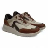 Par zapatillas Pitillos 10912 mujer, piel cuero beige, calzado cómodo moda casual.