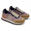 Par de zapatillas Mustang beige y rosa vistas de frente