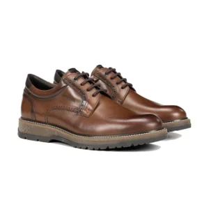 Zapato cordón hombre Fluchos BUGGY F2319 cuero marrón plantilla extraíble.