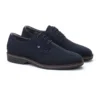 Zapatos de hombre Martinelli Watford azules de serraje, vista frontal del par