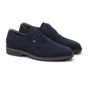 Zapato de vestir para hombre Martinelli Watford en ante azul marino con cordones