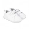 Par de zapatillas Garvalin barefoot de bebé color blanco