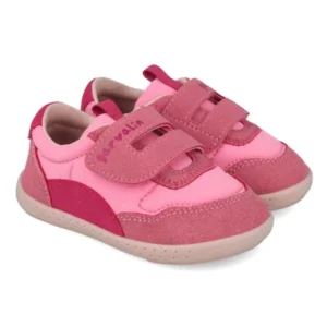 zapatillas Garvalin barefoot para niña en color rosa.