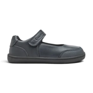 Zapato colegial mercedita niña barefoot Conguitos 326008 azul marino vista lateral