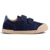 Zapatilla Igor Barefoot Tennis Suede Marino de perfil para niño